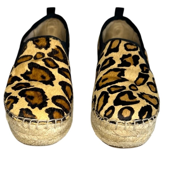 Sam Edelman Carrin Calf Hair Leopard Print Platform
Espadrilles Size 8 - Picture 3 of 11